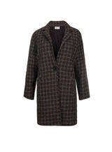 Manteau Laine et Lurex Elisabeth Marron