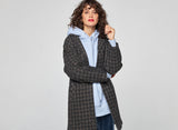 Manteau Laine et Lurex Elisabeth Marron