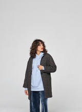 Manteau Laine et Lurex Elisabeth Marron