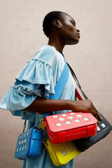 Sac Cuir Loumi Bleu Ciel