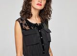 Robe Asymétrique Flavia Noire