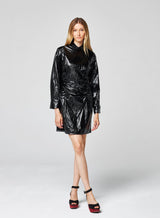 Robe Vinyle Grace Noire