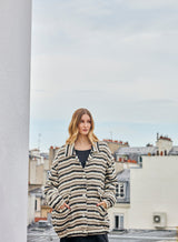 Bomber Rayures Oversize Indiana