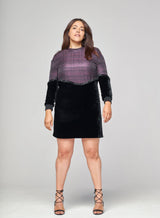 Robe Bi-Matière Indiana Violette