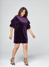 Robe Velours Inès Violette