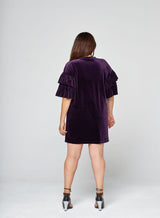 Robe Velours Inès Violette