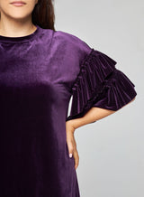 Robe Velours Inès Violette