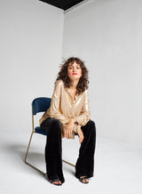 Pantalon Velours Inès Noir