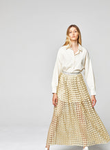 Jupe Longue Ajourée Lotus Dorée