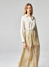 Jupe Longue Ajourée Lotus Dorée