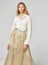 Jupe Longue Ajourée Lotus Dorée