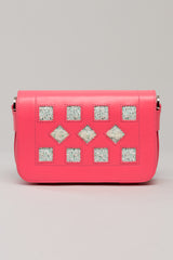 Sac Cuir Loumi Rose Vif