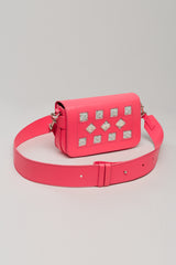 Sac Cuir Loumi Rose Vif