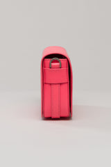 Sac Cuir Loumi Rose Vif