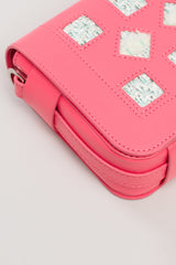 Sac Cuir Loumi Rose Vif