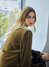 Veste Velours Mana Camel