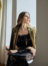 Veste Velours Mana Camel