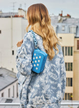 Bomber Laine Oversize Palerme Bleu