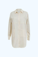 Chemise Boyfriend Adonis Coton Biologique Écru