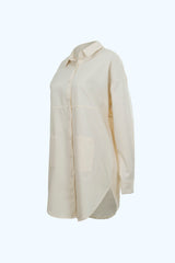 Chemise Boyfriend Adonis Coton Biologique Écru