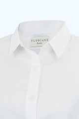 Chemise Boyfriend Adonis Coton Biologique Blanc