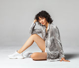 Basket Cuir et Tweed Vénus Blanc