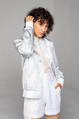 Bomber Métallisé Cosmic Argent