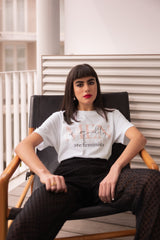 T-shirt Coton Biologique Men of (E)quality Blanc