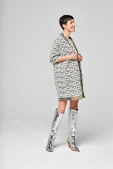 Veste Tweed Hanoï Écru et Noir