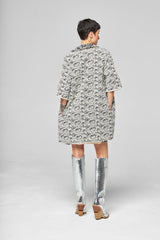 Veste Tweed Hanoï Écru et Noir