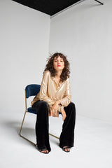 Chemise Boyfriend Métallisée Adonis Or