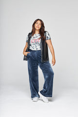 Basket Cuir et Tweed Vénus Blanc