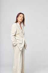 Veste Mana Velours Écru