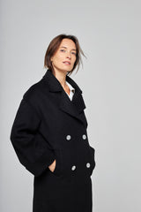 Manteau Cachemire Boston Noir