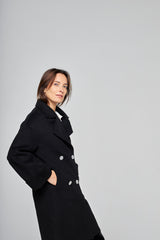 Manteau Cachemire Boston Noir