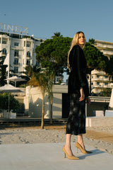 Pantalon Velours et Sequins Night Noir