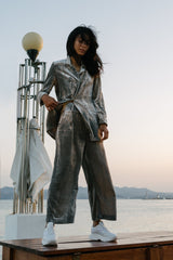 Pantalon Velours Mana Gris