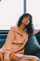 Chemise Boyfriend Adonis Rose Aquarelle