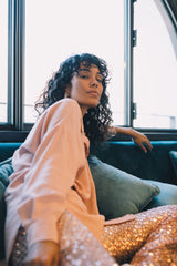 Chemise Boyfriend Adonis Rose Aquarelle