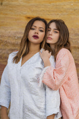 Veste Métallisée Cosmic Blanc et Gris