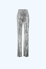 Pantalon Sequins Sirène Gris