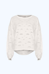 Pull Maille Ajourée Maeva Écru