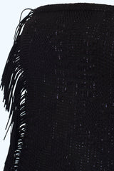 Robe Bustier Cuir Western Noir