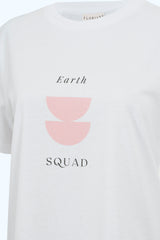T-shirt Coton Biologique Earth Squad Blanc