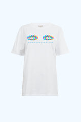 T-shirt Coton Biologique Woke Up Like This Blanc