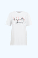 T-shirt Coton Biologique Men of (E)quality Blanc