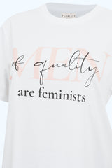 T-shirt Coton Biologique Men of (E)quality Blanc