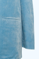 Veste Velours Mana Bleu Ciel