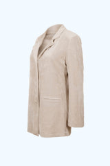 Veste Mana Velours Écru