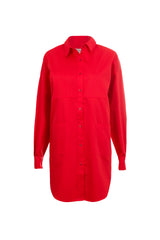 Chemise Boyfriend Adonis Coton Biologique Rouge